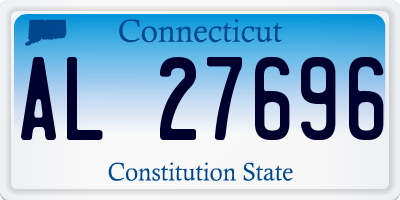 CT license plate AL27696