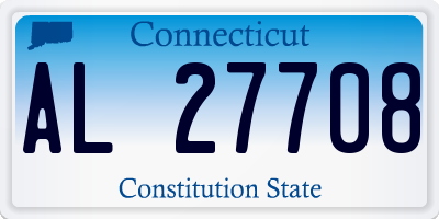 CT license plate AL27708