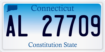CT license plate AL27709