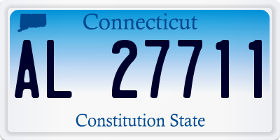 CT license plate AL27711