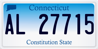 CT license plate AL27715