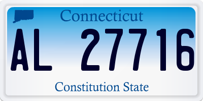 CT license plate AL27716