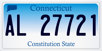 CT license plate AL27721
