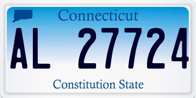 CT license plate AL27724