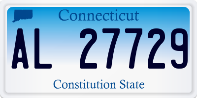 CT license plate AL27729