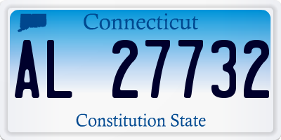 CT license plate AL27732