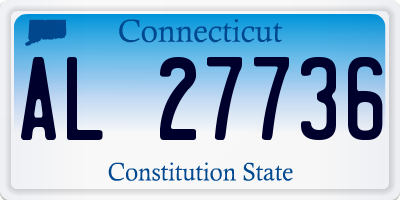 CT license plate AL27736