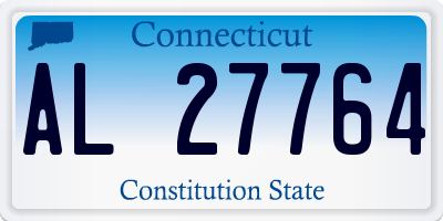 CT license plate AL27764