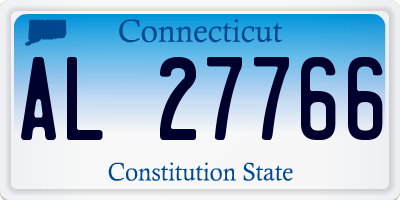 CT license plate AL27766