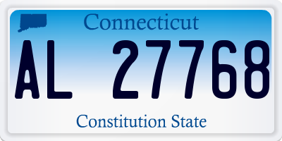 CT license plate AL27768