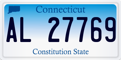 CT license plate AL27769