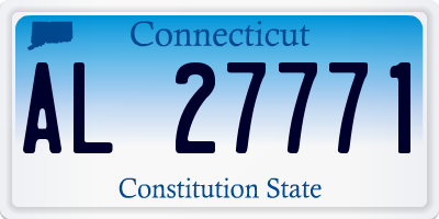 CT license plate AL27771