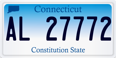 CT license plate AL27772