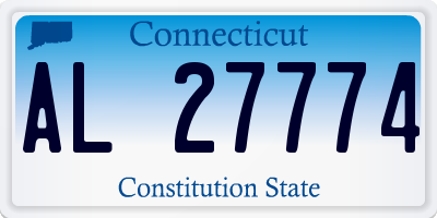 CT license plate AL27774