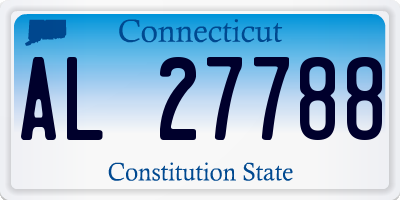 CT license plate AL27788