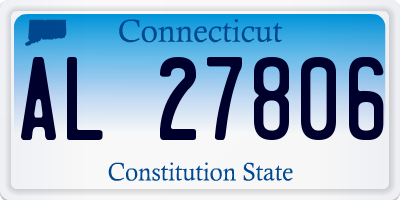 CT license plate AL27806