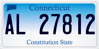 CT license plate AL27812