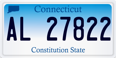 CT license plate AL27822