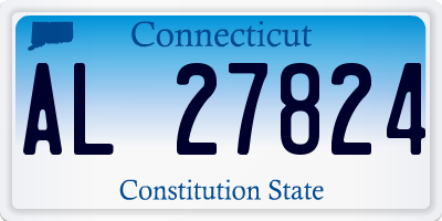 CT license plate AL27824