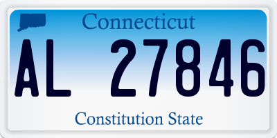 CT license plate AL27846
