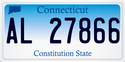 CT license plate AL27866