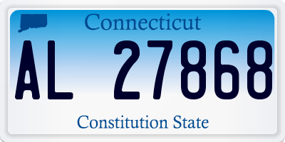 CT license plate AL27868