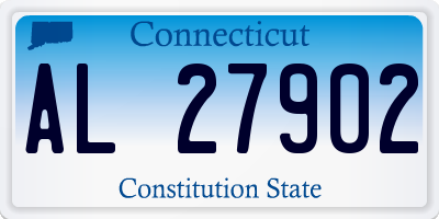 CT license plate AL27902