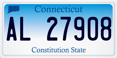 CT license plate AL27908