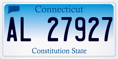 CT license plate AL27927