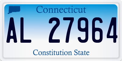 CT license plate AL27964