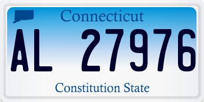 CT license plate AL27976