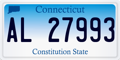 CT license plate AL27993