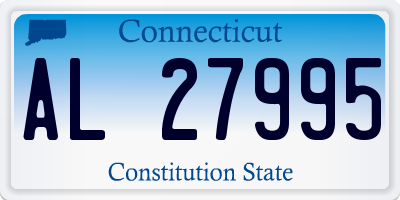 CT license plate AL27995