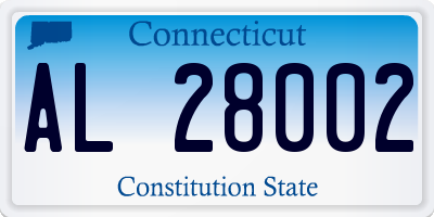 CT license plate AL28002