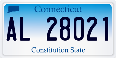 CT license plate AL28021