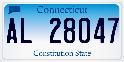 CT license plate AL28047