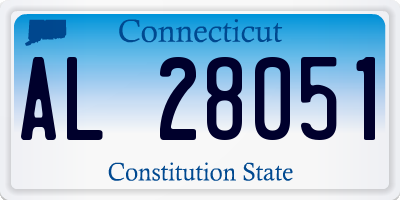CT license plate AL28051