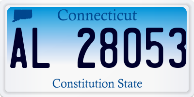 CT license plate AL28053
