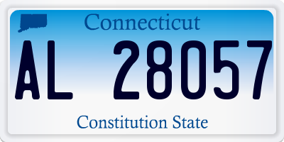 CT license plate AL28057