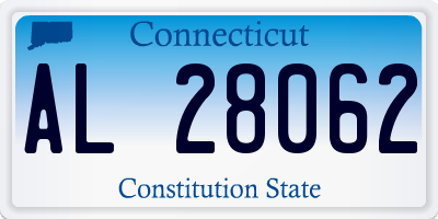 CT license plate AL28062