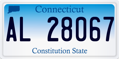 CT license plate AL28067