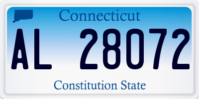 CT license plate AL28072
