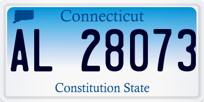 CT license plate AL28073