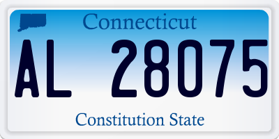CT license plate AL28075