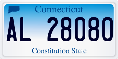 CT license plate AL28080