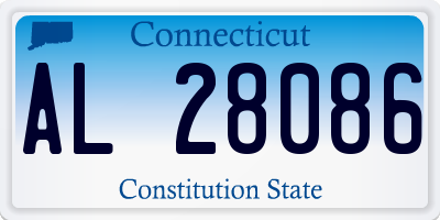 CT license plate AL28086