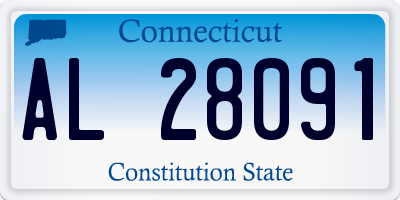 CT license plate AL28091