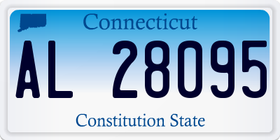 CT license plate AL28095