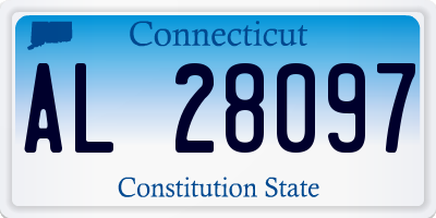 CT license plate AL28097