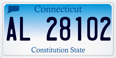 CT license plate AL28102